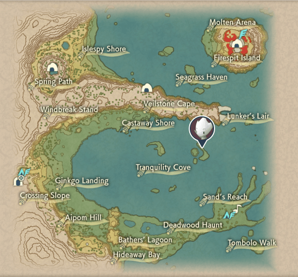 Togetic Cobalt Coastlands Map Locations