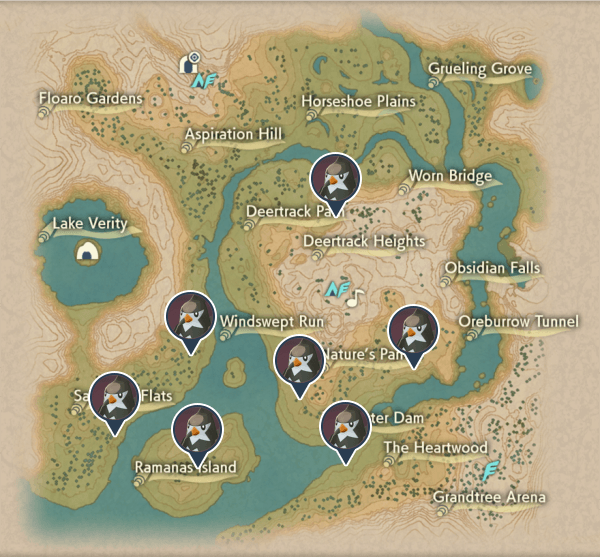 Staravia Obsidian Fieldlands Map Locations