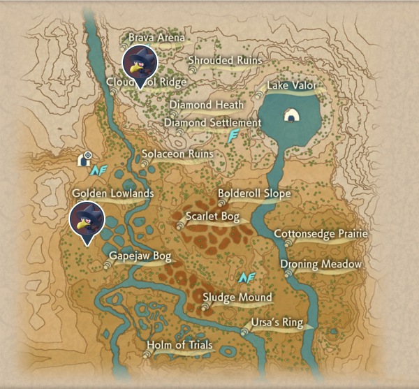 Murkrow Crimson Mirelands Map Locations