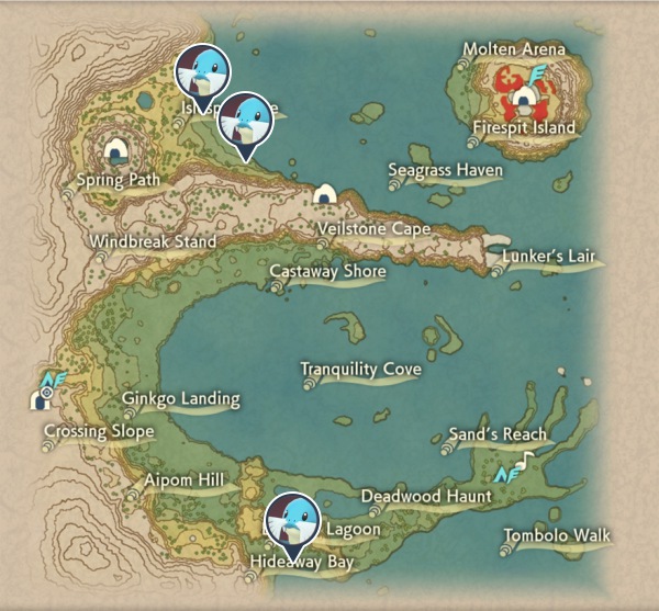 Sealeo Cobalt Coastlands Map Locations