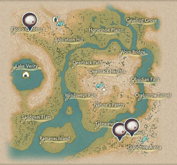 Silcoon Obsidian Fieldlands Map Locations