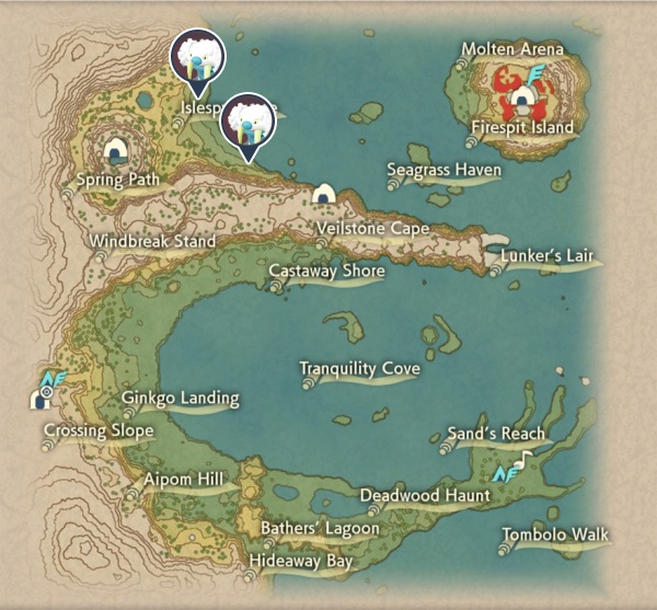 Walrein Cobalt Coastlands Map Locations
