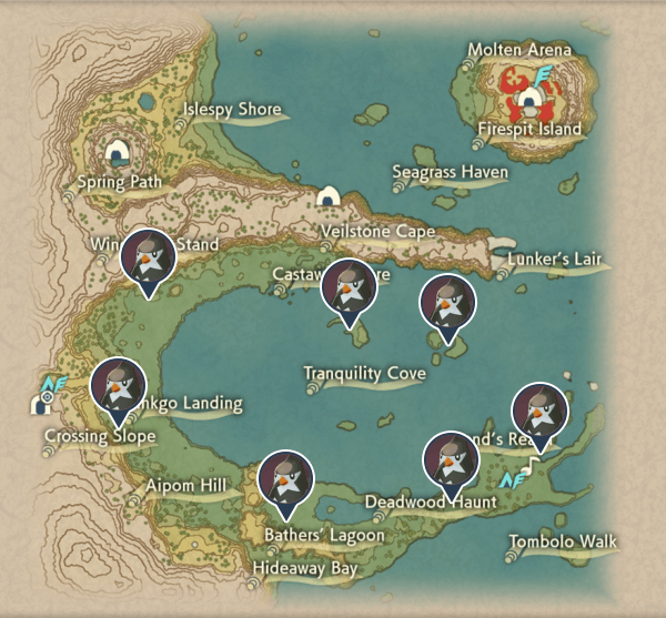 Staravia Cobalt Coastlands Map Locations