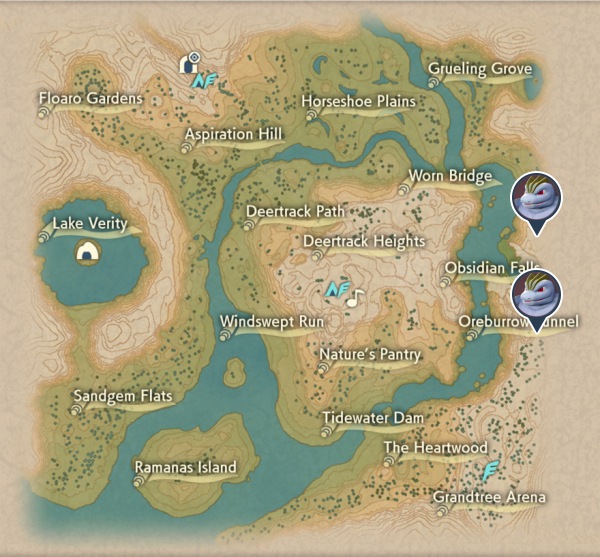 Machoke Obsidian Fieldlands Map Locations
