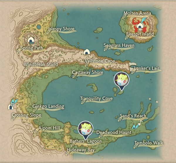 Togepi Cobalt Coastlands Map Locations
