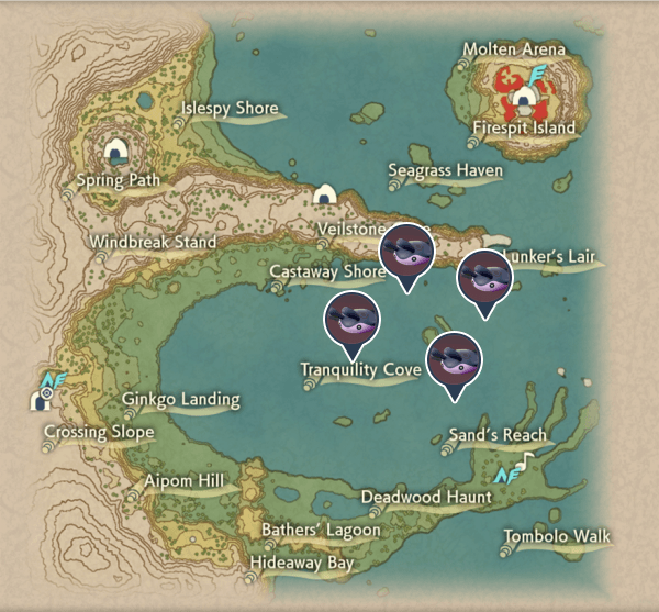 Mantine Cobalt Coastlands Map Locations