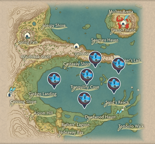 Mantyke Cobalt Coastlands Map Locations