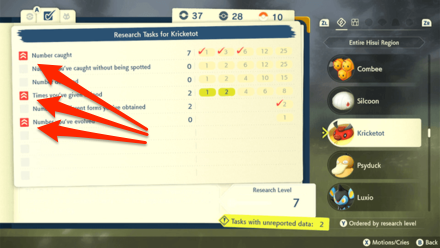 Red Arrows Research Task