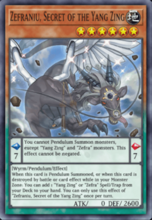Zefraniu, Secret of the Yang Zing