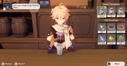 Genshin - Of Drink A-Dreaming - Mix and Match ingredients