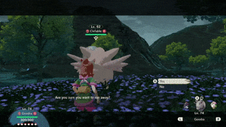 Goodra vs. Alpha Clefable