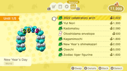 ACNH - New Year