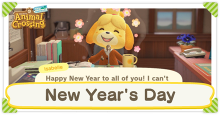 Animal Crossing New Horizons (ACNH) - New Year