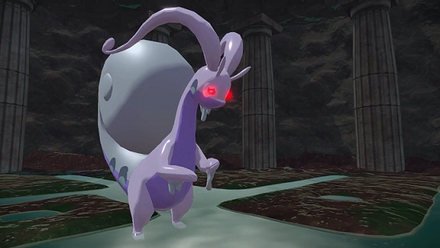 Legends Arceus - Alpha Hisuian Goodra in Lake Verity