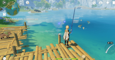 Genshin - Kichiboushi Day 5 - Catch 3 Fishes for Kichiboushi