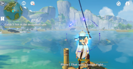 Genshin - Kichiboushi Day 5 - How to Catch 3 Fish for Kichiboushi