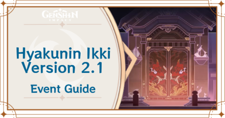 Genshin Impact - Hyakunin Ikki Version 2.1 Event Guide