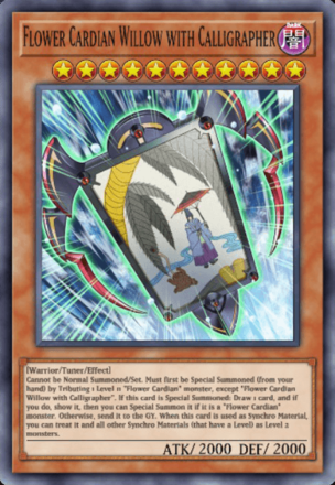 Flower Cardian Willow with Calligrapher