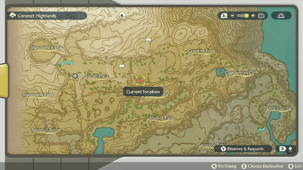 Pokemon Legends Arceus - Treasure Chest Map Location