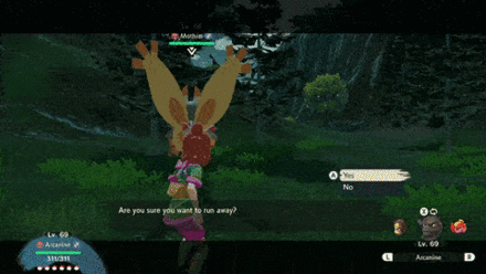 Arcanine vs. Alpha Mothim