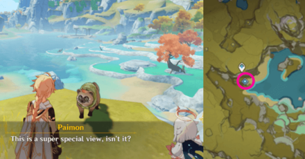 Genshin - Eight Locales Day 6 - Head to the Location and Talk to Kichiboushi