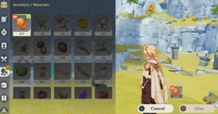 Genshin - Eight Locales Day 6 - Give Kichiboushi a Flaming Flower Stamen