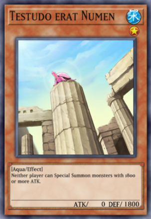 Testudo erat Numen