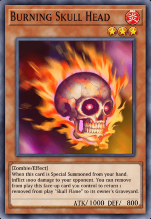 Burning Skull Head