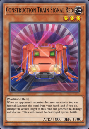 Construction Train Signal Red