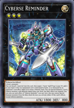 Cyberse Reminder