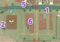 Jubilife Village Wisp 6 Map - Middle of Four Houses