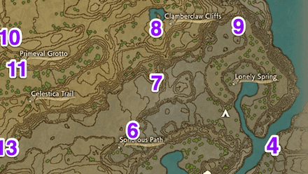 Coronet Highlands Wisp 7 Map