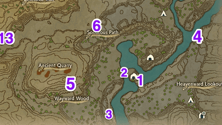 Coronet Highlands Wisp 2 Map