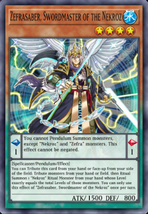 Zefrasaber, Swordmaster of the Nekroz