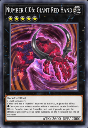 Number C106: Giant Red Hand