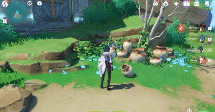 Genshin - Violet Court Pot Locations - 1 Near the Domain