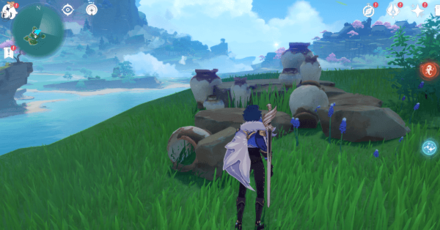 Genshin - Violet Court Pot Locations - 14 North edge of the Island