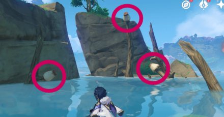 Genshin - Violet Court Pot Locations - 15, 16, 17 Hanging on Tree Trunks