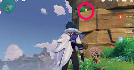 Genshin - Violet Court Pot Locations - 4 Above the Thunder Bough