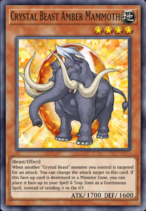 Crystal Beast Amber Mammoth