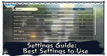 Settings Guide: Best Settings to Use | Pokemon Legends: Arceus｜Game8