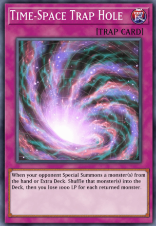 Time-Space Trap Hole Image