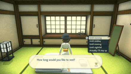 Pokemon Legends Arceus - Sleep on the Futon