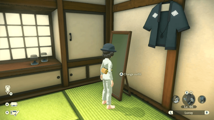 Pokemon Legends Arceus - Use the Mirror to Change Outfit