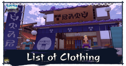PLA - List of Clothing