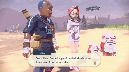 Legends Arceus - Palina with Iscan