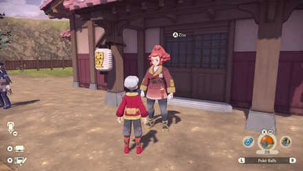 Legends Arceus - Zisu at the Training Grounds