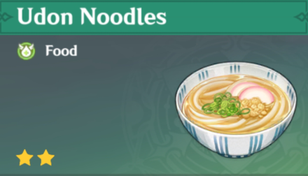 Genshin Impact - How to Get Udon Noodles and Effects
