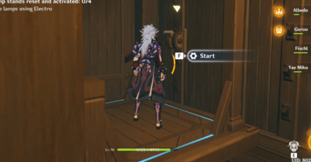 Genshin - Yae Miko Story Quest Domain Walkthrough - 8 - Lever on the Third Lamp Stand