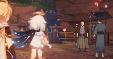 Genshin - Yae Miko Story Quest Mysterious Urban Legend - 2 Near Shigeru and Junkichi